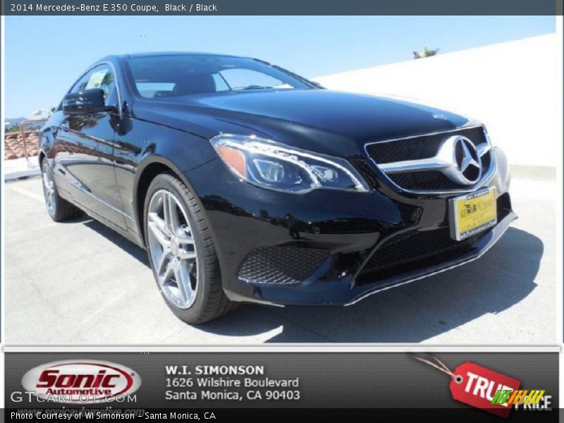 Black / Black 2014 Mercedes-Benz E 350 Coupe