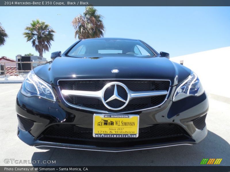 Black / Black 2014 Mercedes-Benz E 350 Coupe