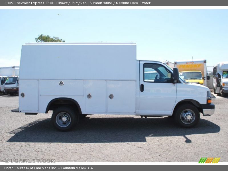 Summit White / Medium Dark Pewter 2005 Chevrolet Express 3500 Cutaway Utility Van