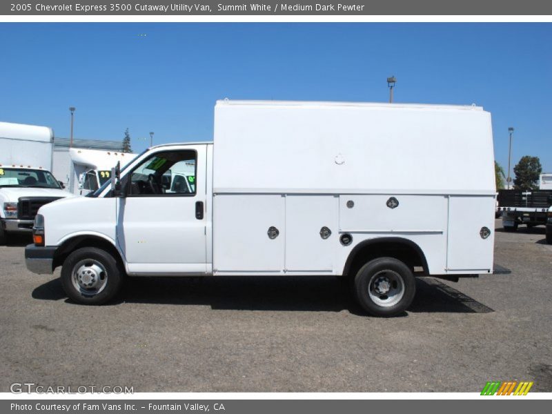 Summit White / Medium Dark Pewter 2005 Chevrolet Express 3500 Cutaway Utility Van