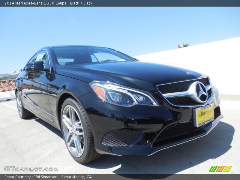 Black / Black 2014 Mercedes-Benz E 350 Coupe