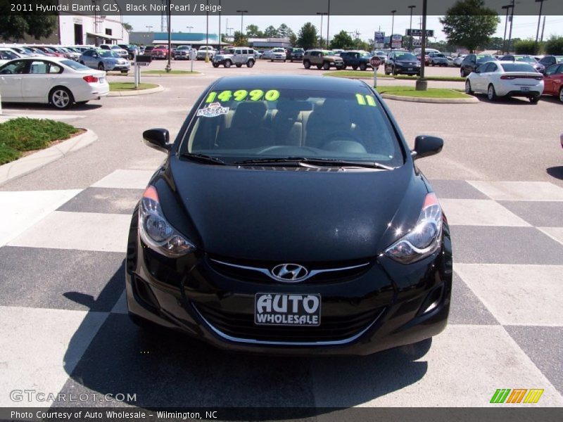 Black Noir Pearl / Beige 2011 Hyundai Elantra GLS