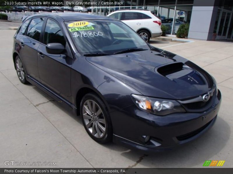 Dark Gray Metallic / Carbon Black 2010 Subaru Impreza WRX Wagon