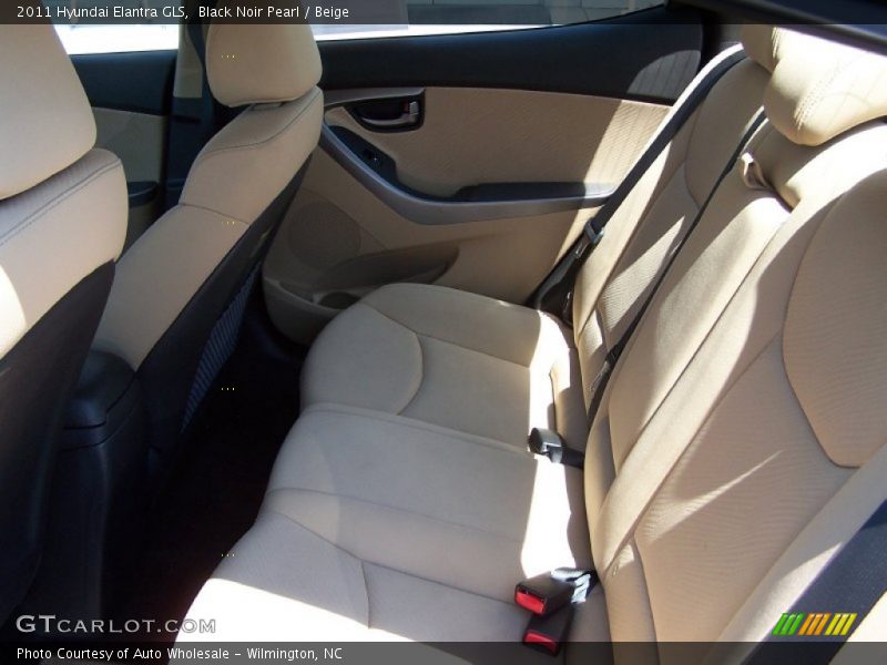 Black Noir Pearl / Beige 2011 Hyundai Elantra GLS