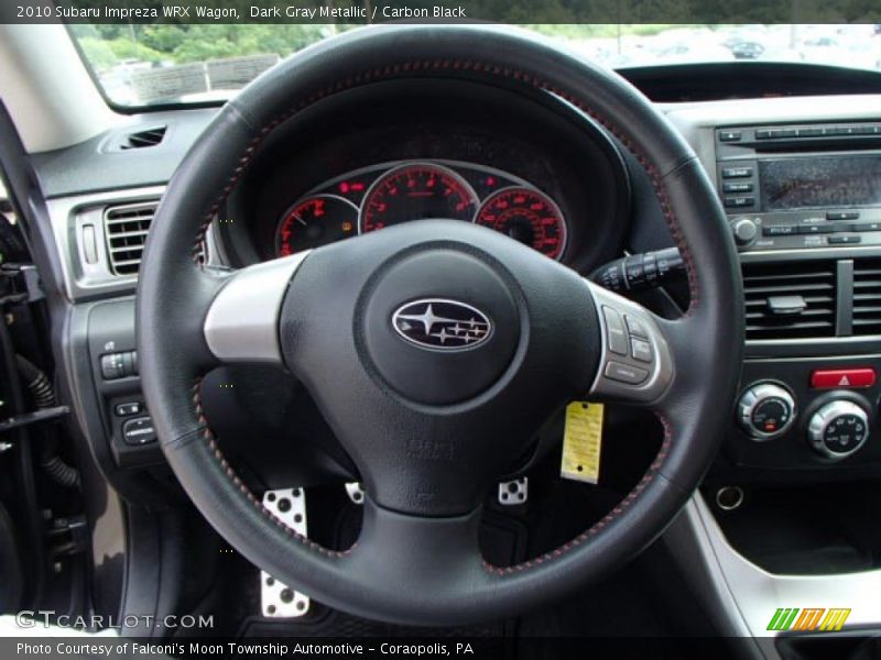 Dark Gray Metallic / Carbon Black 2010 Subaru Impreza WRX Wagon