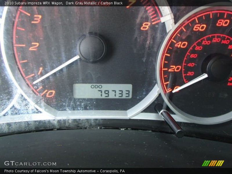 Dark Gray Metallic / Carbon Black 2010 Subaru Impreza WRX Wagon