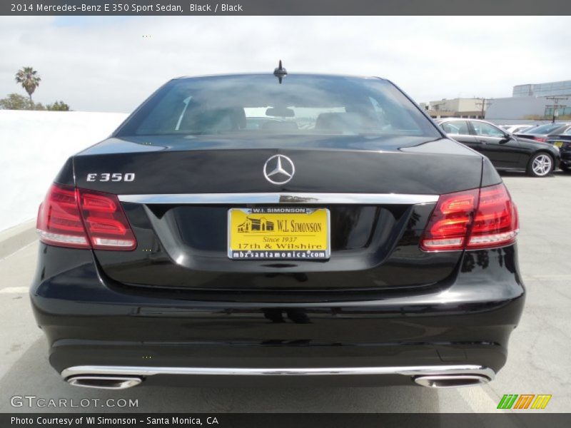 Black / Black 2014 Mercedes-Benz E 350 Sport Sedan