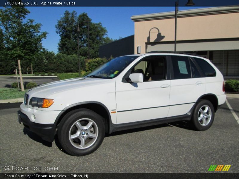 Alpine White / Beige 2003 BMW X5 3.0i