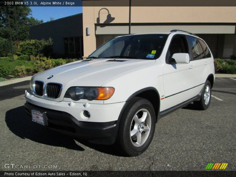 Alpine White / Beige 2003 BMW X5 3.0i