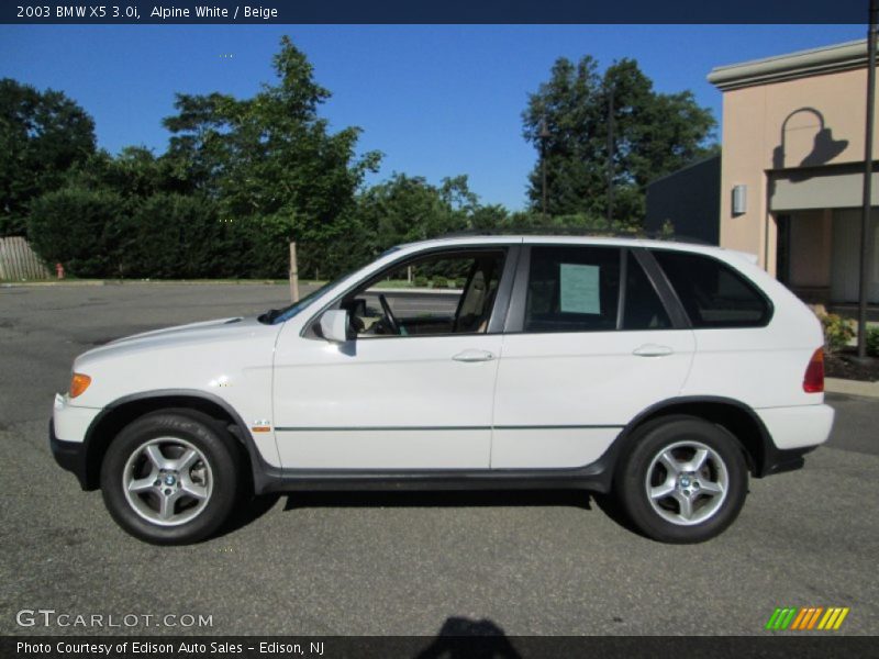 Alpine White / Beige 2003 BMW X5 3.0i