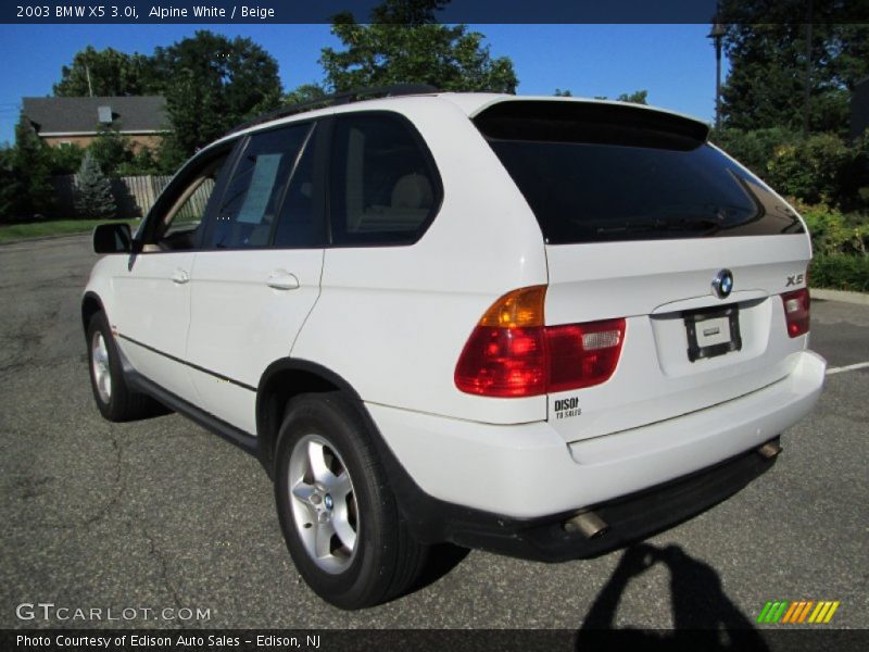 Alpine White / Beige 2003 BMW X5 3.0i
