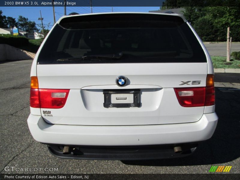 Alpine White / Beige 2003 BMW X5 3.0i