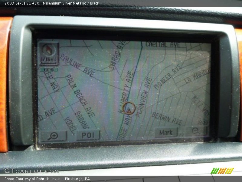 Millennium Silver Metallic / Black 2003 Lexus SC 430