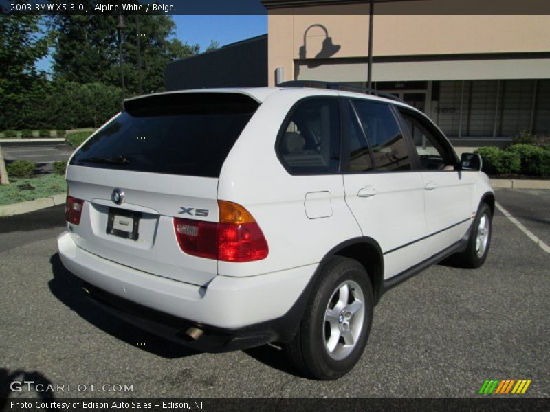 Alpine White / Beige 2003 BMW X5 3.0i