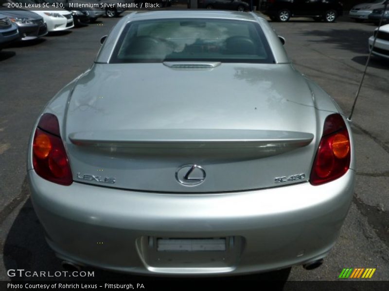 Millennium Silver Metallic / Black 2003 Lexus SC 430