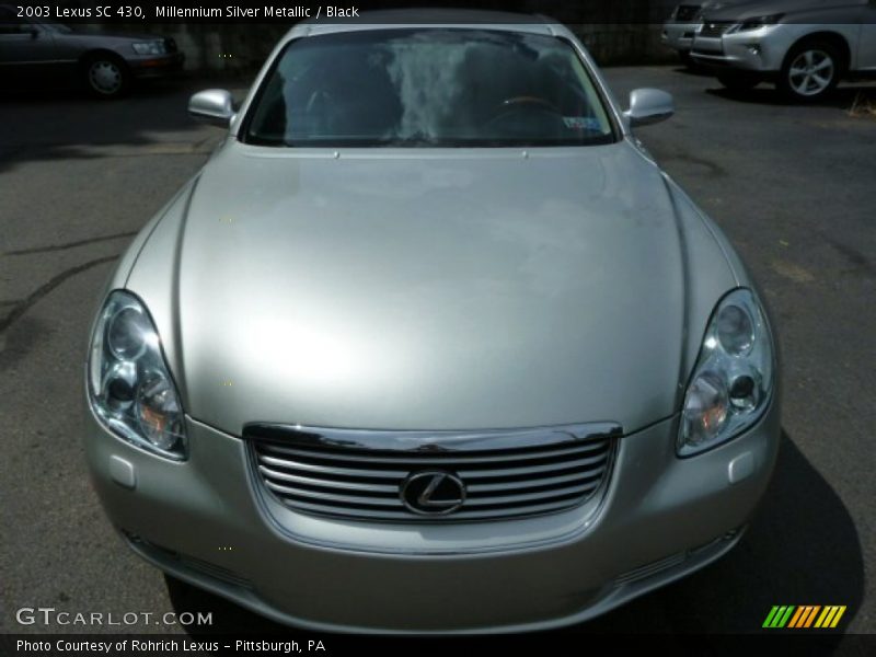 Millennium Silver Metallic / Black 2003 Lexus SC 430