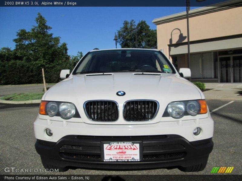 Alpine White / Beige 2003 BMW X5 3.0i