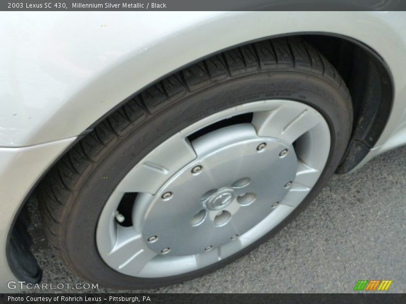 Millennium Silver Metallic / Black 2003 Lexus SC 430