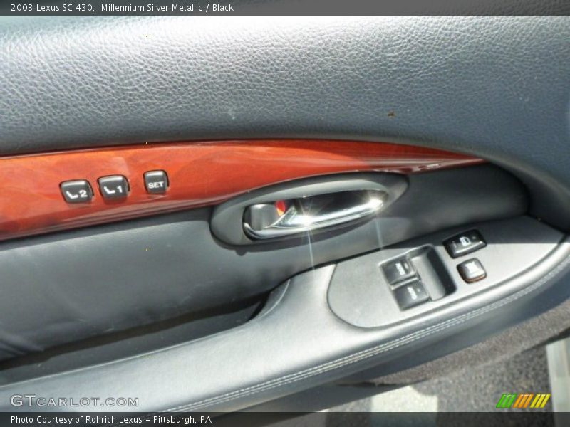 Millennium Silver Metallic / Black 2003 Lexus SC 430