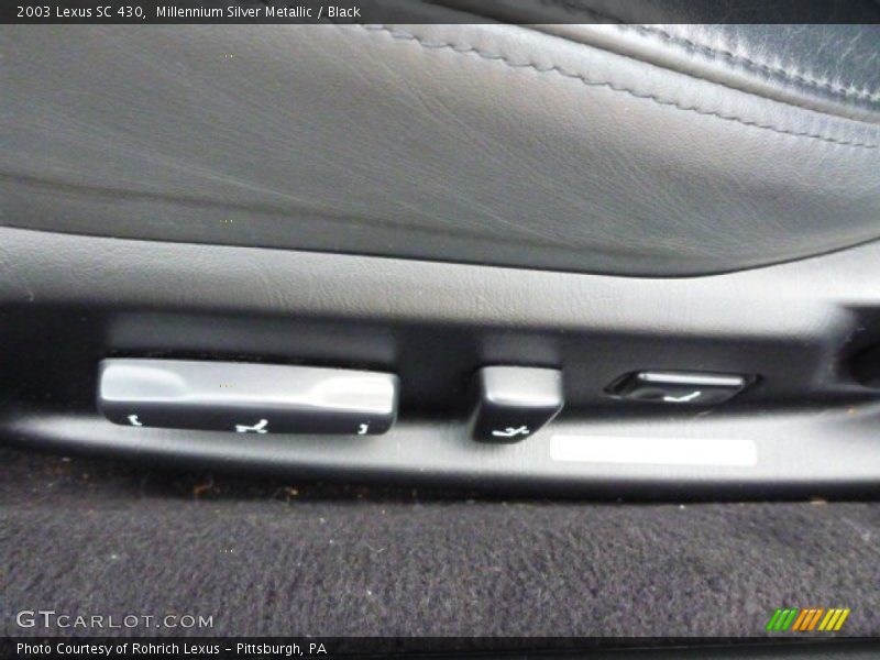 Millennium Silver Metallic / Black 2003 Lexus SC 430