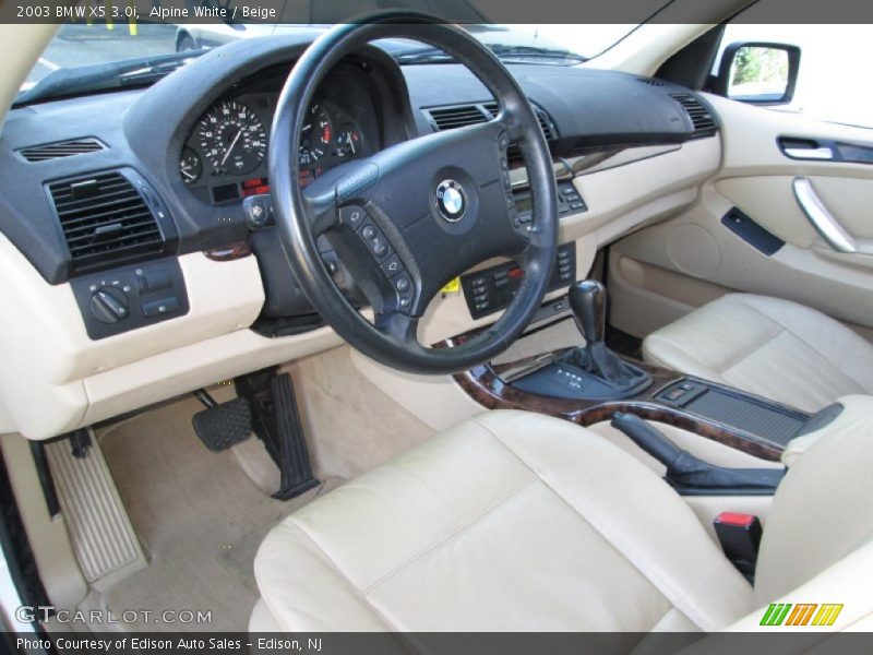 Alpine White / Beige 2003 BMW X5 3.0i