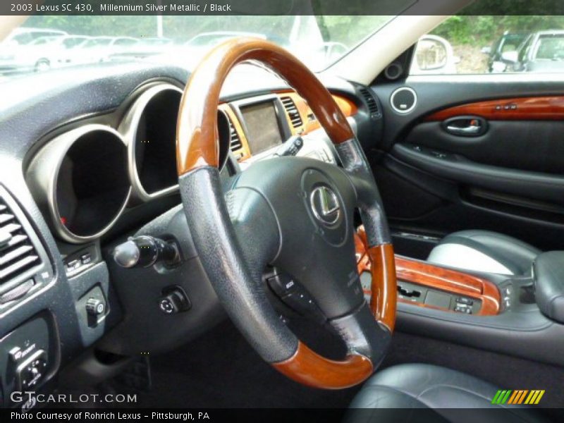 Millennium Silver Metallic / Black 2003 Lexus SC 430