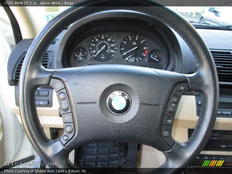 Alpine White / Beige 2003 BMW X5 3.0i
