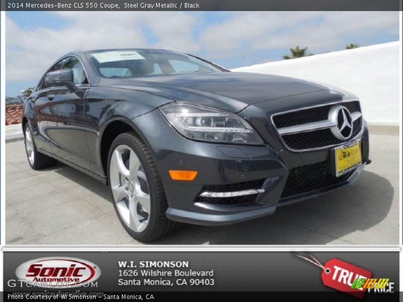 Steel Gray Metallic / Black 2014 Mercedes-Benz CLS 550 Coupe