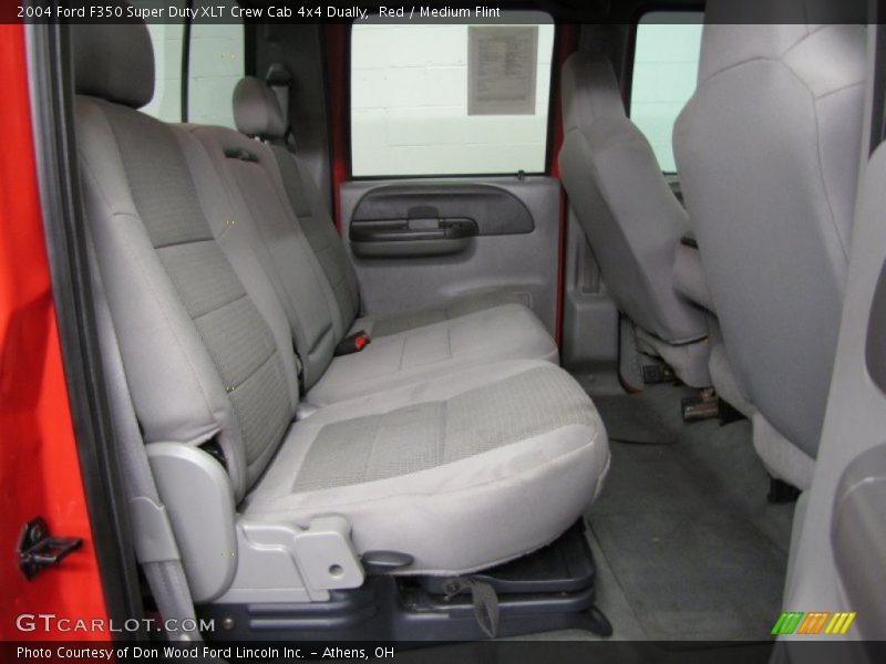 Red / Medium Flint 2004 Ford F350 Super Duty XLT Crew Cab 4x4 Dually