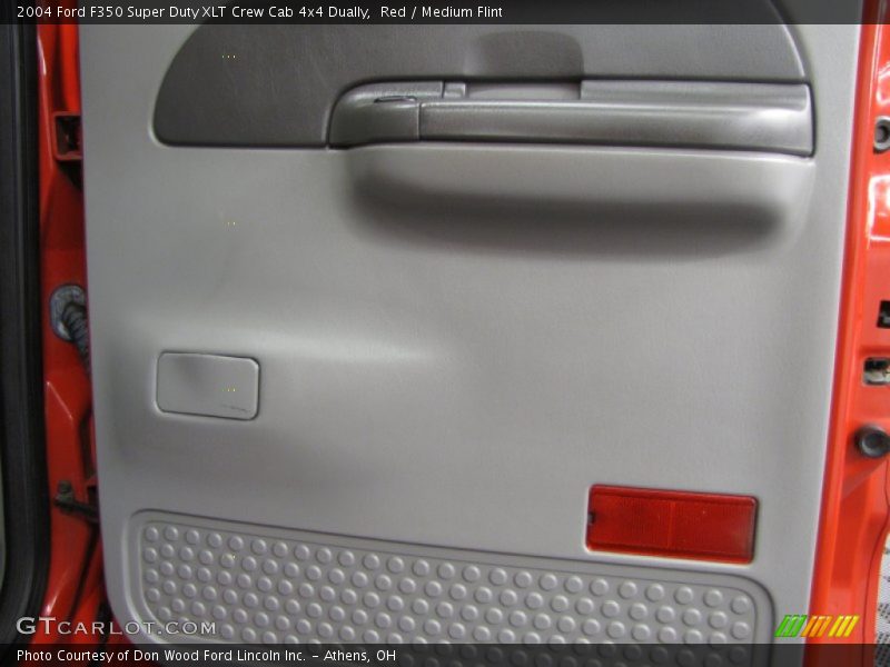 Red / Medium Flint 2004 Ford F350 Super Duty XLT Crew Cab 4x4 Dually