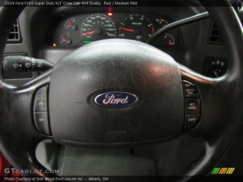 Red / Medium Flint 2004 Ford F350 Super Duty XLT Crew Cab 4x4 Dually