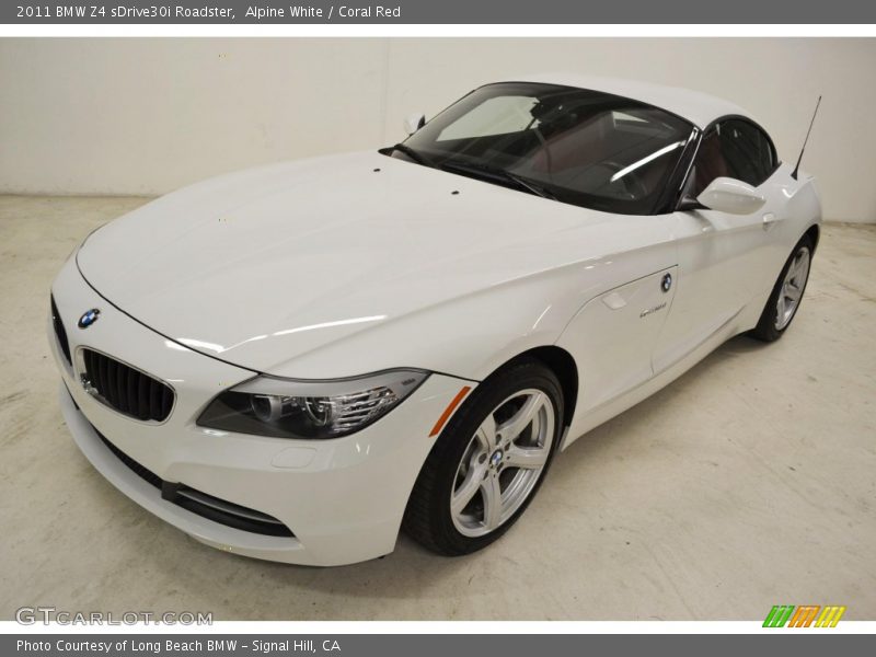 Alpine White / Coral Red 2011 BMW Z4 sDrive30i Roadster