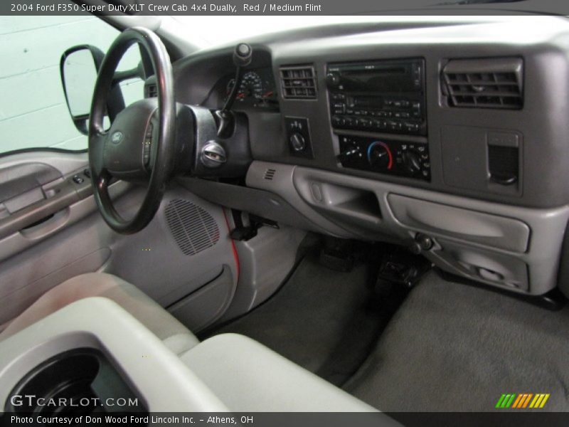 Red / Medium Flint 2004 Ford F350 Super Duty XLT Crew Cab 4x4 Dually