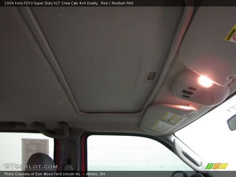 Red / Medium Flint 2004 Ford F350 Super Duty XLT Crew Cab 4x4 Dually