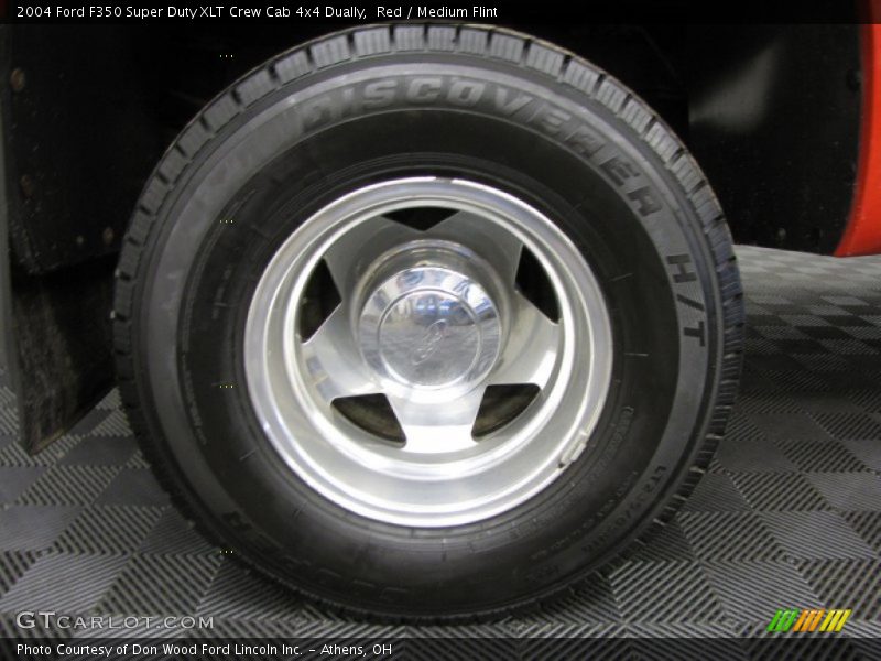 Red / Medium Flint 2004 Ford F350 Super Duty XLT Crew Cab 4x4 Dually