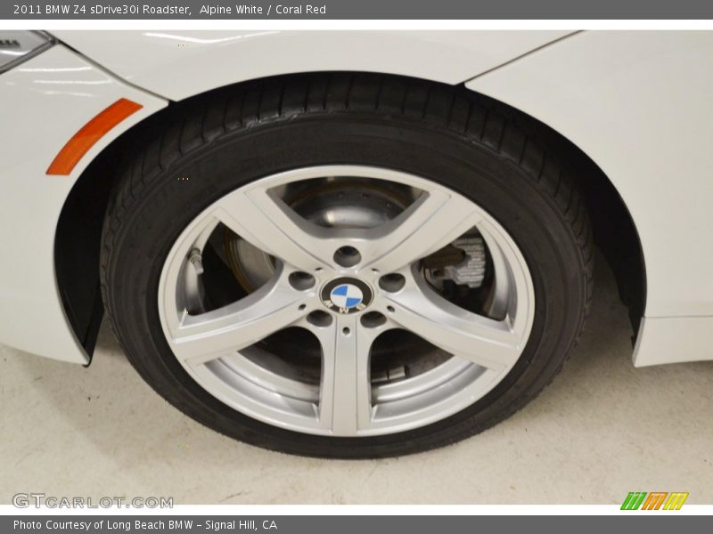 Alpine White / Coral Red 2011 BMW Z4 sDrive30i Roadster