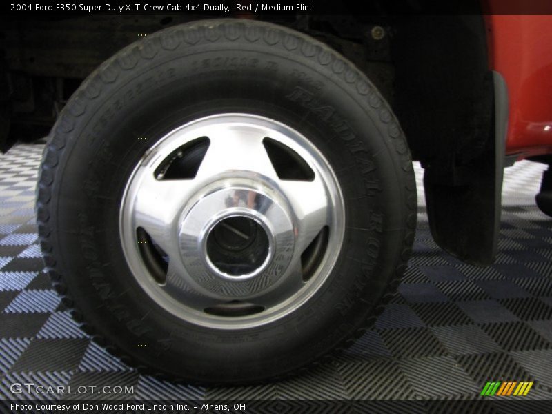Red / Medium Flint 2004 Ford F350 Super Duty XLT Crew Cab 4x4 Dually