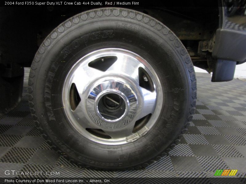 Red / Medium Flint 2004 Ford F350 Super Duty XLT Crew Cab 4x4 Dually