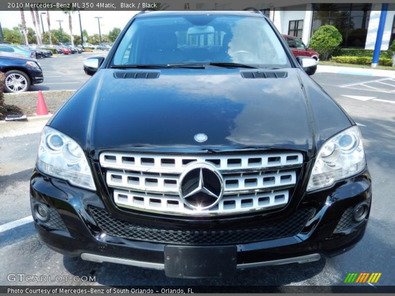 Black / Black 2010 Mercedes-Benz ML 350 4Matic