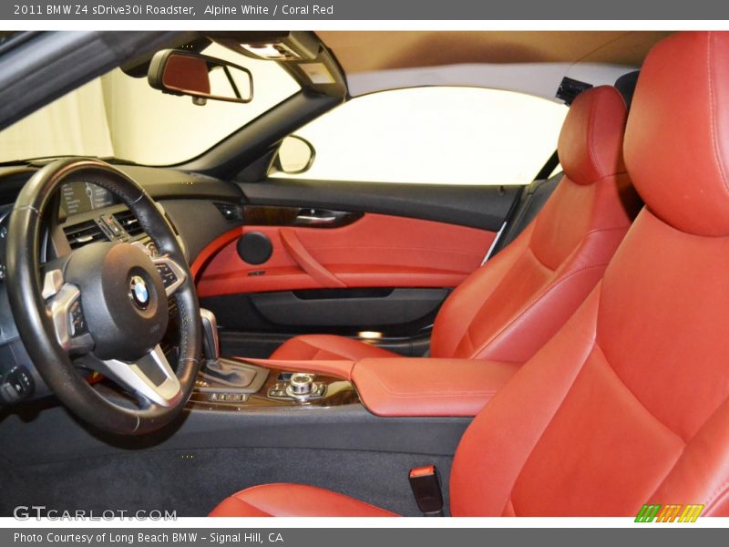 Alpine White / Coral Red 2011 BMW Z4 sDrive30i Roadster