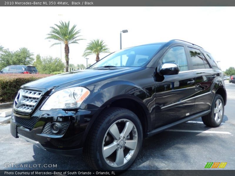 Black / Black 2010 Mercedes-Benz ML 350 4Matic