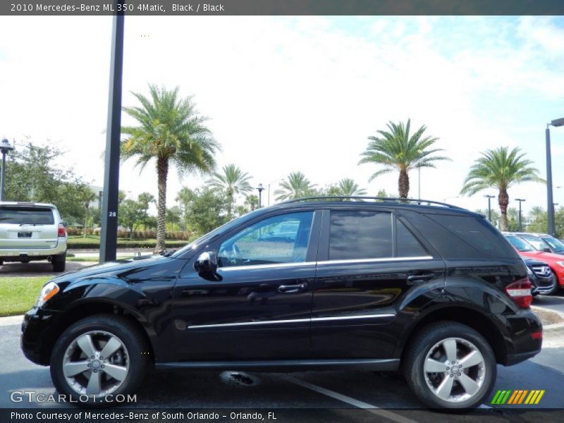 Black / Black 2010 Mercedes-Benz ML 350 4Matic