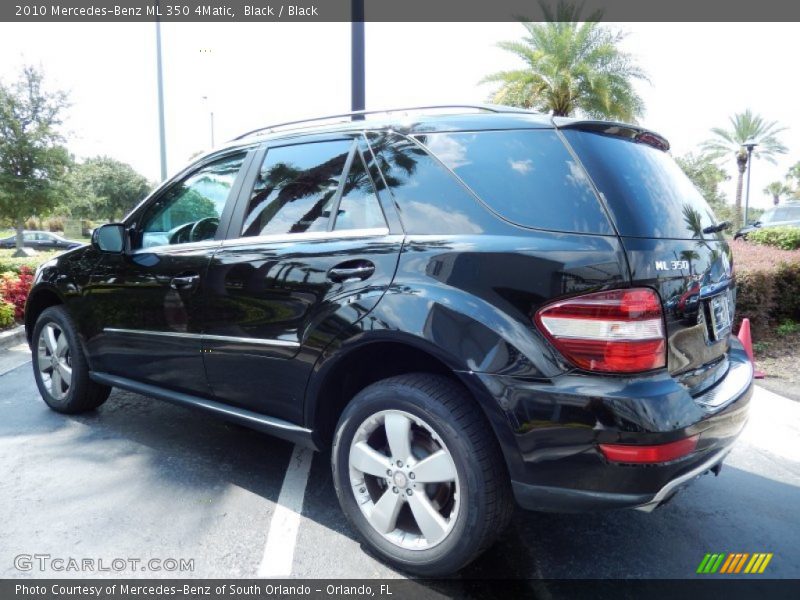 Black / Black 2010 Mercedes-Benz ML 350 4Matic