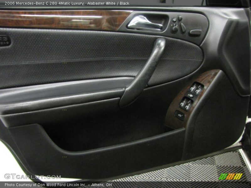 Alabaster White / Black 2006 Mercedes-Benz C 280 4Matic Luxury