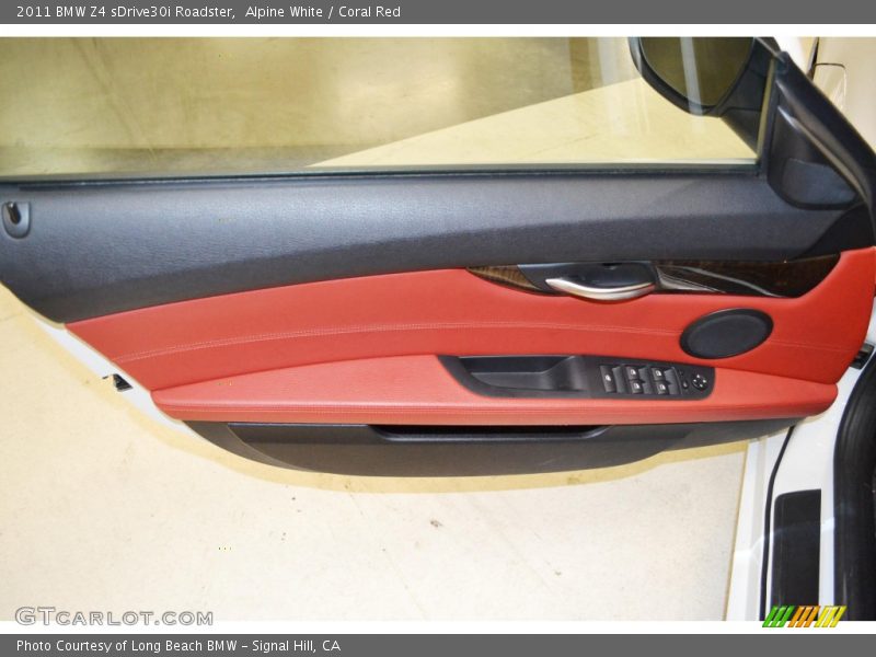 Alpine White / Coral Red 2011 BMW Z4 sDrive30i Roadster