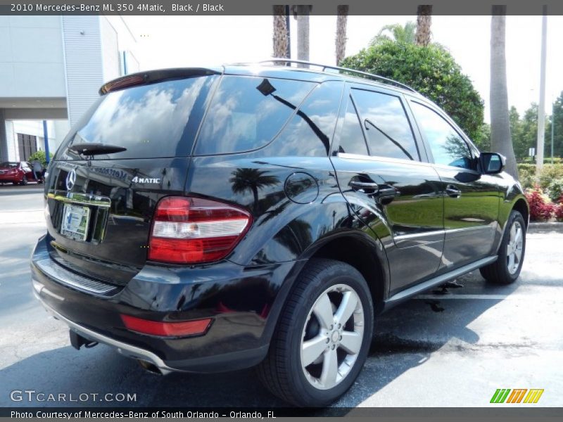 Black / Black 2010 Mercedes-Benz ML 350 4Matic