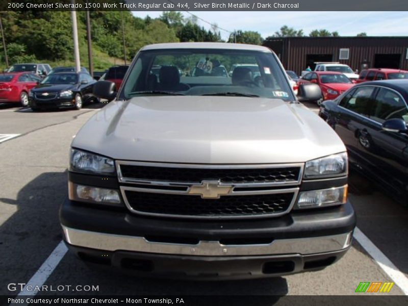 Silver Birch Metallic / Dark Charcoal 2006 Chevrolet Silverado 1500 Work Truck Regular Cab 4x4