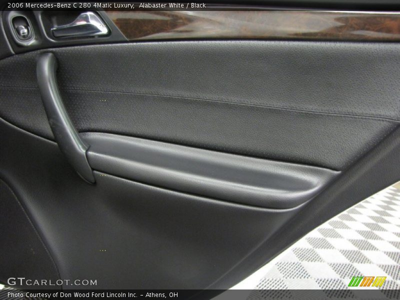 Alabaster White / Black 2006 Mercedes-Benz C 280 4Matic Luxury