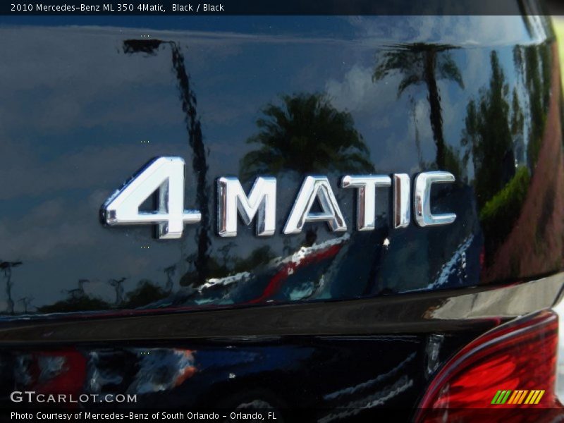 Black / Black 2010 Mercedes-Benz ML 350 4Matic