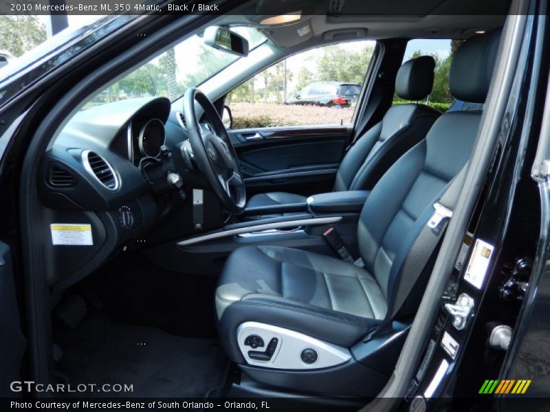 Black / Black 2010 Mercedes-Benz ML 350 4Matic